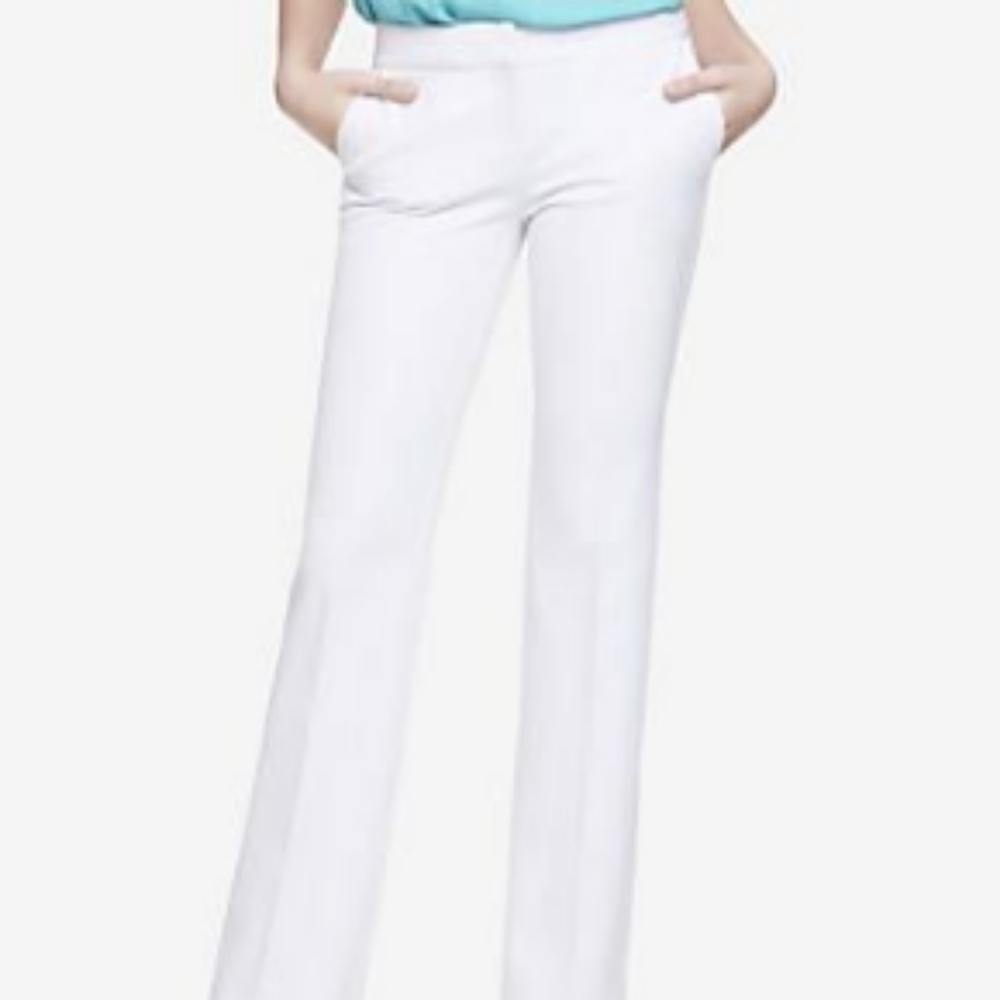 New! Express Columnist Trousers in White